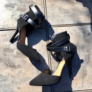 Black Heels With Ankle Straps